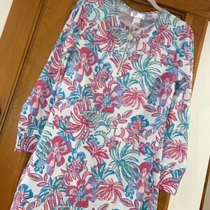 Stella Parker Collection Beach Dress UPF 50 Sun Protection Pockets stretch M